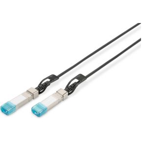 ASSMANN Electronic DN-81221-01 Glasvezel kabel 1 m SFP+ Zwart