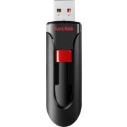 Sandisk Cruzer Glide USB flash drive 256 GB 2.0 USB-Type-A-aansluiting Zwart, Rood