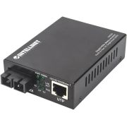 Intellinet 508209 netwerk media converter 1000 Mbit/s Single-mode Zwart