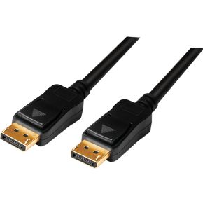 LogiLink CV0113 DisplayPort kabel 15 m Zwart