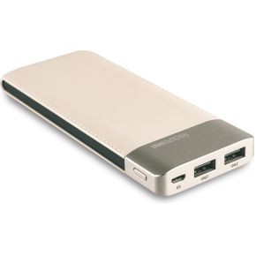 RealPower PB-8000 Fashion powerbank Zwart, Champagne Lithium-Polymeer (LiPo) 8000 mAh [282243]
