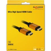 DeLOCK-85727-HDMI-kabel-1-m-HDMI-Type-A-Standaard-Zwart-Goud