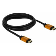 DeLOCK-85729-HDMI-kabel-2-m-HDMI-Type-A-Standaard-Zwart-Goud