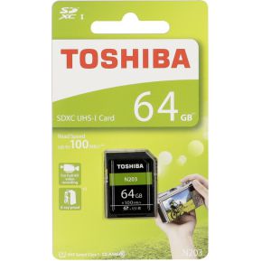 Toshiba SDXC kaart N203 64GB Exceria Ultra High Speed U3