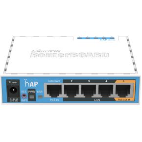 Mikrotik hAP WLAN toegangspunt Power over Ethernet (PoE) Intern Wit