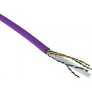 ACT Cat 6 F/UTP massieve installatiekabel, LSZH, CPR euroklasse ECA, 24AWG, violet 500 meter