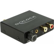 Delock 63972 digitale audioconverter naar analoog HD met hoofdtelefoonversterker