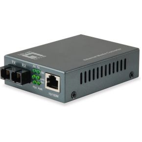 LevelOne FVT-1104 netwerk media converter 100 Mbit/s 1310 nm Single-mode Zwart