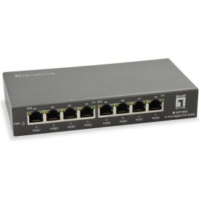 LevelOne GEP-0823 Gigabit Ethernet (10/100/1000) Zwart Power over Ethernet (PoE)