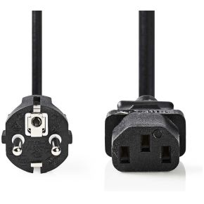 Nedis Netsnoer Schuko Male Iec 320 C13 20 M Zwart nedis kopen in de aanbieding