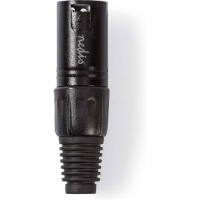 Nedis Xlr Connector 3 Pins Male Zwart nedis kopen in de aanbieding