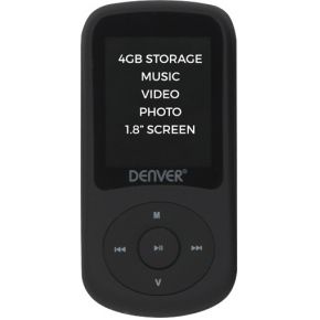 Denver Electronics Mpg 4094Nrblack Mp4 Speler Zwart 4 Gb denver kopen in de aanbieding