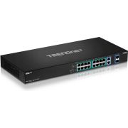 Trendnet-TPE-TG182F-v1-0R-Unmanaged-Gigabit-Ethernet-10-100-1000-Zwart-1U-Power-over-Ethernet-PoE-netwerk-switch