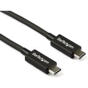 Startech TBLT34MM80CM Thunderbolt 3 40Gbps 100W Alt-DP 0.80m Zwart USB-C Kabel