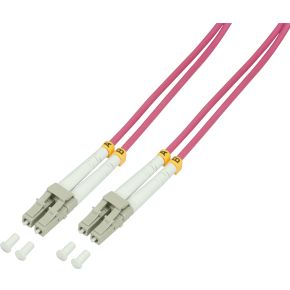 LogiLink FP4LC50 50m 2x LC 2x LC Violet Glasvezel kabel