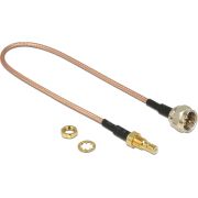 Delock 13025 Antennekabel F-stekker > SMB-aansluiting Bulkhead RG-316 25cm