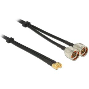 DeLOCK 89467 5m 2 x N plug 2 x SMA plug Zwart coax-kabel