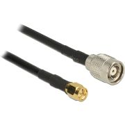 DeLOCK 89514 2.5m RP-TNC SMA Zwart coax-kabel