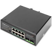 Digitus DN-651110 netwerk- Gigabit Ethernet (10/100/1000) Zwart Power over Ethernet (PoE) netwerk switch