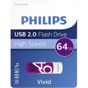 Philips-FM64FD05B-USB-flash-drive-64-GB-USB-Type-A-2-0-Paars-Wit