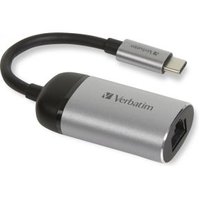 Verbatim 49146 interface hub USB 3.0 (3.1 Gen 1) Type-C 1000 Mbit/s Zwart, Zilver