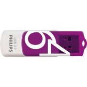 Philips-FM64FD00B-USB-flash-drive-64-GB-USB-Type-A-3-0-3-1-Gen-1-Paars-Wit