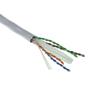 ACT Cat 6A U/UTP massief PVC Eca 23AWG grijs 305 meter