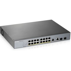 Zyxel GS1350-18HP-EU0101F netwerk- Managed L2 Gigabit Ethernet (10/100/1000) Grijs Power over netwerk switch