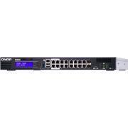 QNAP-QGD-1600P-Managed-Gigabit-Ethernet-10-100-1000-Zwart-Grijs-Power-over-Ethernet-PoE-netwerk-switch