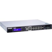 QNAP-QGD-1600P-Managed-Gigabit-Ethernet-10-100-1000-Zwart-Grijs-Power-over-Ethernet-PoE-netwerk-switch