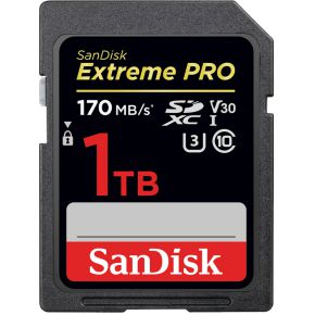 Sandisk Extreme Pro 1TB flashgeheugen 1000 GB SDXC Klasse 10 UHS-I