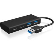 ICY BOX HUB1426-U3 interface hub USB 3.0 (3.1 Gen 1) Type-A 5000 Mbit/s Zwart