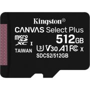 Kingston Technology Canvas Select Plus flashgeheugen 512 GB MicroSDXC Klasse 10 UHS-I