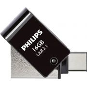 Philips 2 in 1 Black 16GB OTG USB C + USB 3.1