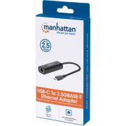 Manhattan-153300-interface-hub-USB-2-0-Type-C-1000-Mbit-s-Zwart