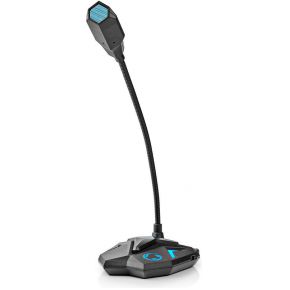 Nedis Desktop Gaming-Microfoon | Flexibele Nek | USB | Mute-Knop | 3,5 mm Stereo-Audioconnector
