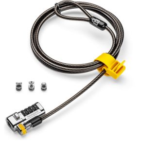 Kensington ClickSafe Universal Combination Laptop Lock kabelslot Zwart, Metallic 1,8 m