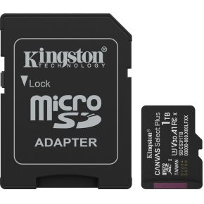 Kingston MicroSD Canvas Select Plus Gen3 1TB + Adapter