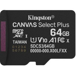 Kingston MicroSD Canvas Select Plus Gen3 64GB