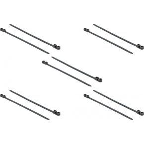 DeLOCK 18953 kabelbinder Parallel entry cable tie Polyamide Zwart 10 stuk(s)