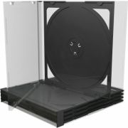 MediaRange BOX23 CD-doosje Jewel case 2 schijven Zwart, Transparant