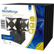 MediaRange BOX34-4 CD-doosje Jewel case 4 schijven Zwart