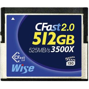 Wise CFast 2.0 Card 3500x 512GB blauw met grote korting
