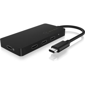 ICY BOX-HUB1429-CPD interface hub USB 3.2 Gen 2 (3.1 Gen 2) Type-C 10000 Mbit/s Grijs