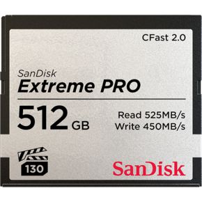 SanDisk Extreme PRO 512GB CFast 2.0 Geheugenkaart