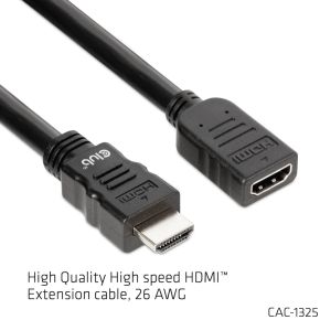 CLUB3D CAC-1325 HDMI kabel 5 m HDMI Type A (Standaard) Zwart