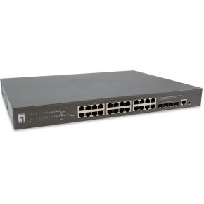 LevelOne GTP-2871 Managed L3 Gigabit Ethernet (10/100/1000) Grijs Power over Ethernet (PoE)
