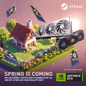 MSI spring is coming: Tot 40 euro Steam tegoed