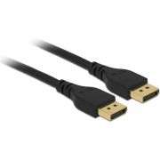 Delock 85910 DisplayPort-kabel 8K 60 Hz 2 m DP 8K gecertificeerd zonder vergrendeling