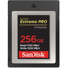 Sandisk ExtremePro flashgeheugen 256 GB CFexpress met grote korting